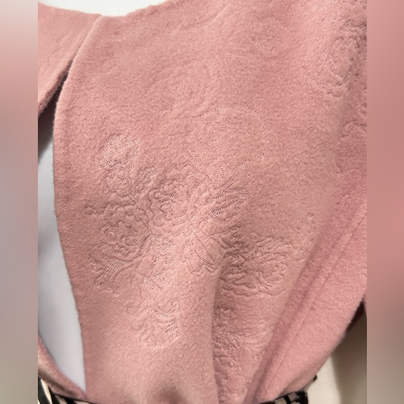 Linda Allard x Ellen Tracey Wool Lazer Embroidered Flower Pattern Jacket Size 14 - Picture 3 of 6